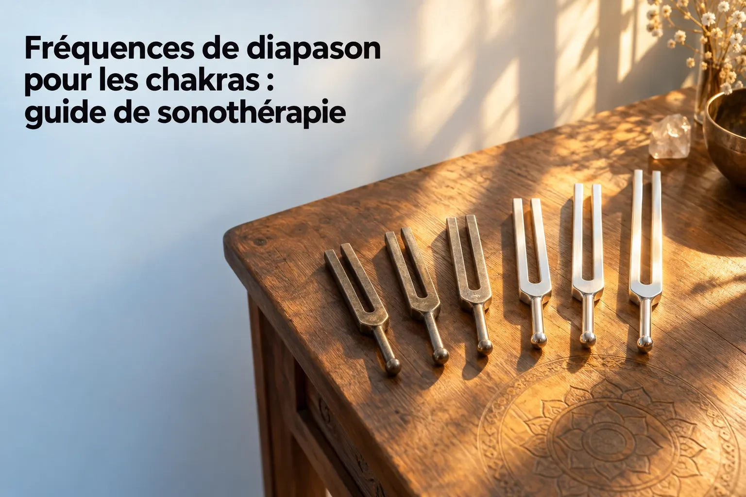 Fréquences de diapason pour les chakras : guide de sonothérapie
