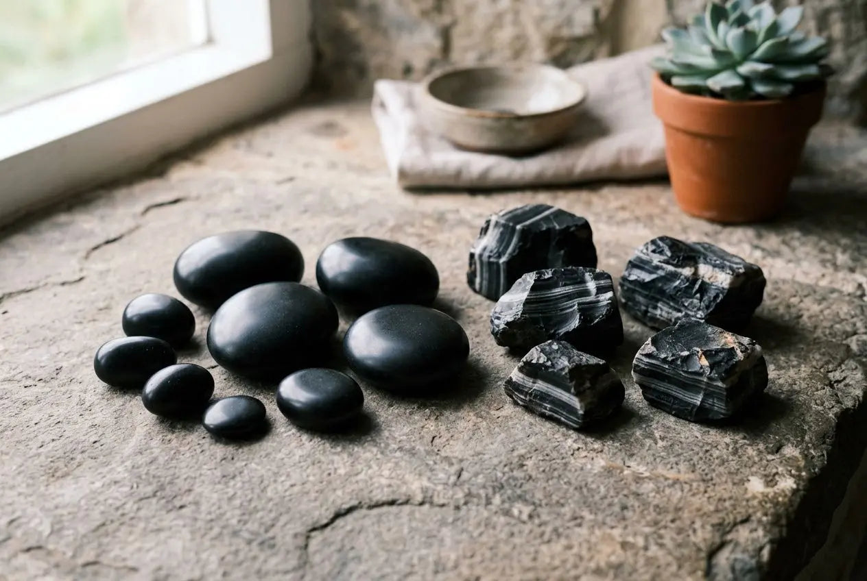 Les vertus de l'onyx noir : bienfaits et signification en lithothérapie