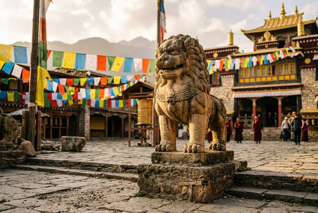 Le symbole du lion dans le bouddhisme : force et royauté