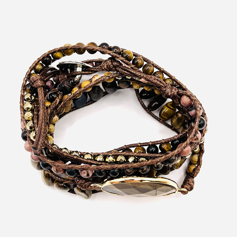 Pulsera con Diseño de Ojo de Tigre