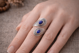Anillo Vela de Oriente – Lápiz Lazuli & Plata 925
