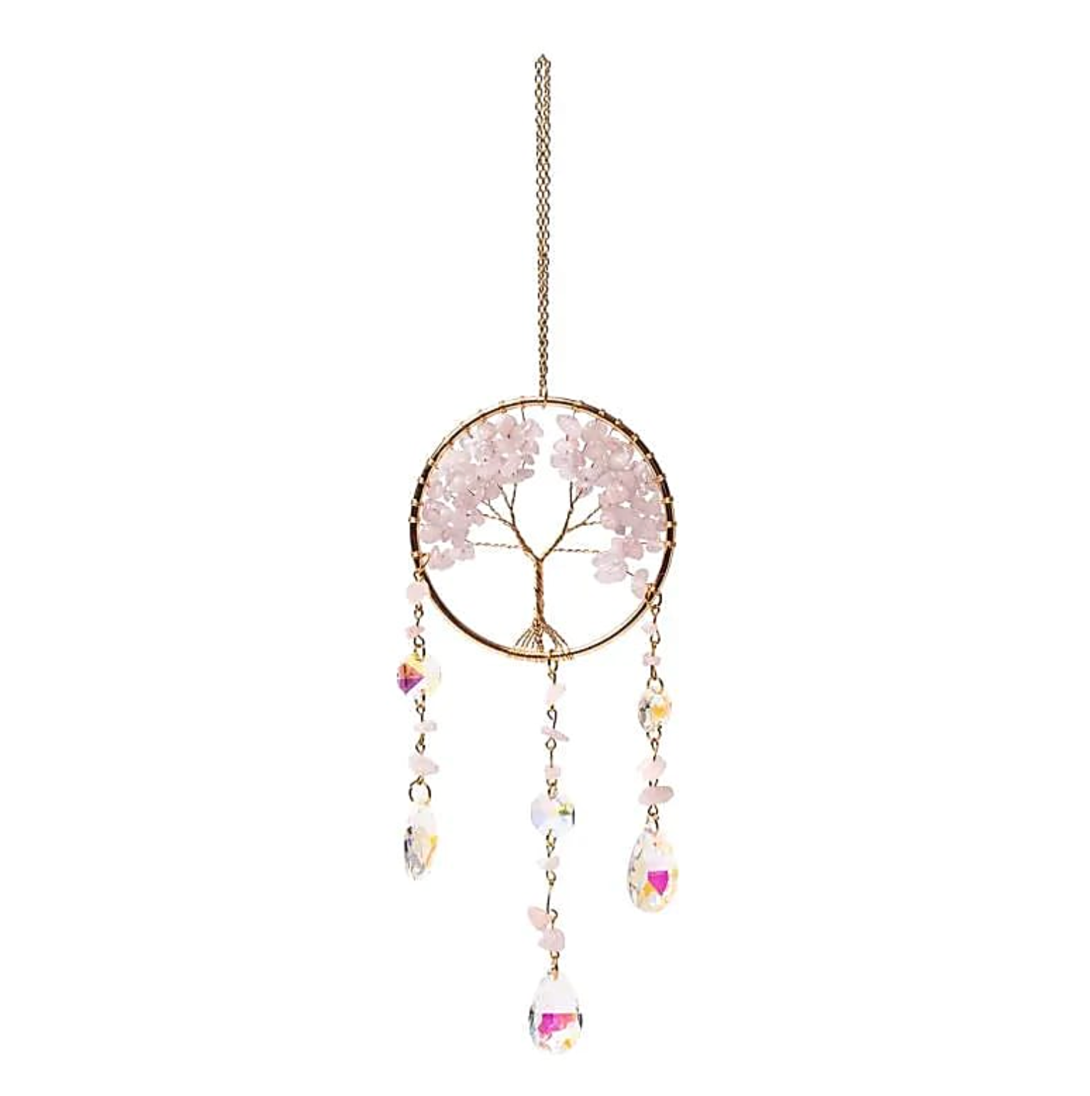 Árbol de la Vida de Cuarzo Rosa - Mundo Tibet