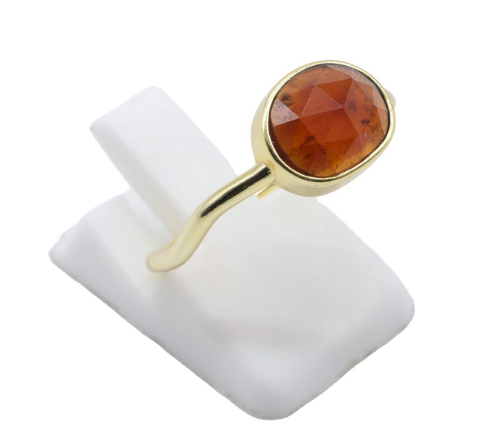 Anillo de plata 925 con rubí - Mundo Tibet