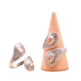 Anillo Aura de Ternura – Cuarzo Rosa y Plata 925 - Mundo Tibet