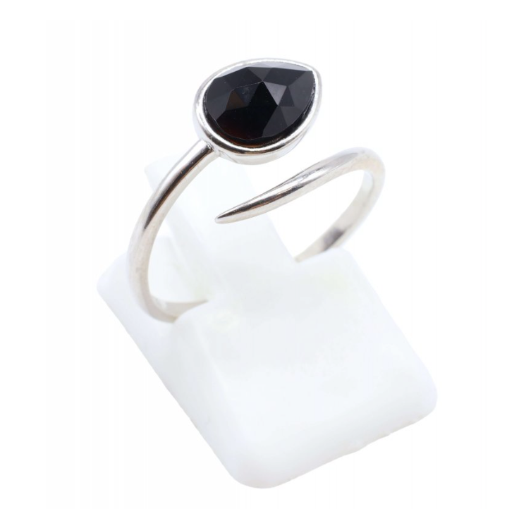 Anillo de Serpiente con Piedra de Ónix y Plata de 925 - Mundo Tibet