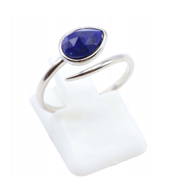 Anillo Serpiente Sabiduría Celestial - Lápiz Lazuli & Plata 925 - Mundo Tibet