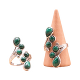 Bague Souffle du Renouveau Malachite & Argent 925 – Transformation & Guérison - univers tibet