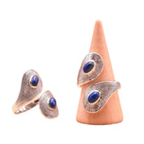 Anillo Boda Oriente – Lapislázuli y Plata 925 - Mundo Tibet