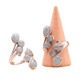 Anillo Boda Aigue-Marine y Plata 925 – Serenidad y Expresión - Mundo Tibet