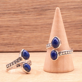 Anillo Soñar Azul de Plata 925 y Lapislázuli - Mundo Tibet