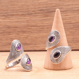 Anillo de Despertar Púrpura – Amatista y Plata 925 - Mundo Tibet