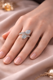 Anillo Ondula Cristal – Aguamarina & Plata 925