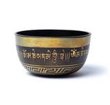 Canto tibetano grabado a mano, Om Mani Padme Hum - 17 cm - Mundo Tibet