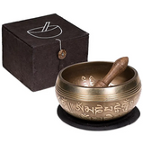 Bol Chantant Tibétain OM 10 cm – Harmonie & Élévation Spirituelle - univers tibet