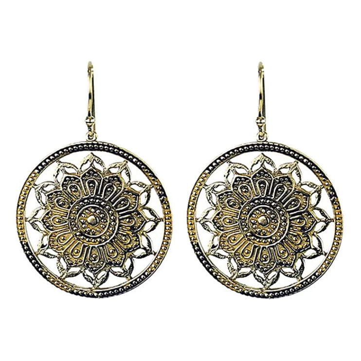 Pendientes Mandala Lotus - Mundo Tibet