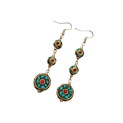 Pendientes tibetanas Círculo Eterno - Mundo Tibet