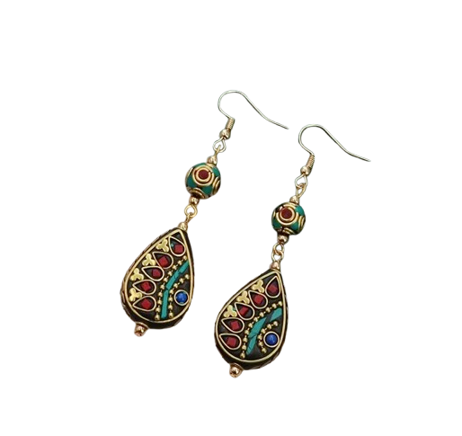 Pendientes tibetanas de lágrimas sagradas - Mundo Tibet