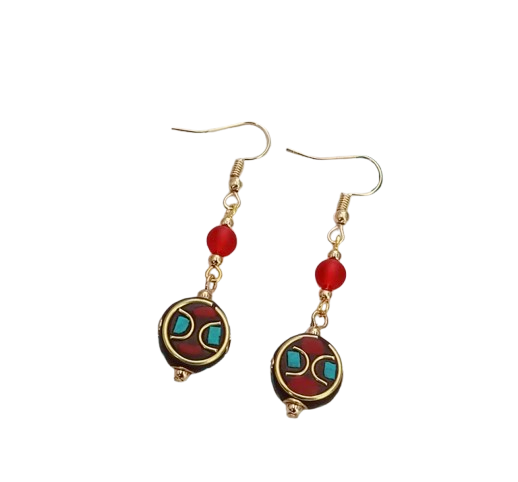Pendientes Tíbetanas Tesoro del Nepal - Mundo Tibet