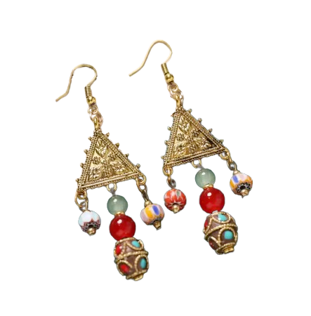 Pendientes Tibetanas Triada Sagrada - Mundo Tibet