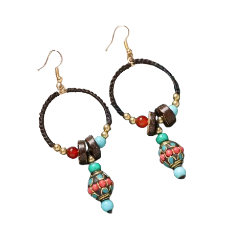 Pendientes Tibetanas Ritual Sacro - Mundo Tibet