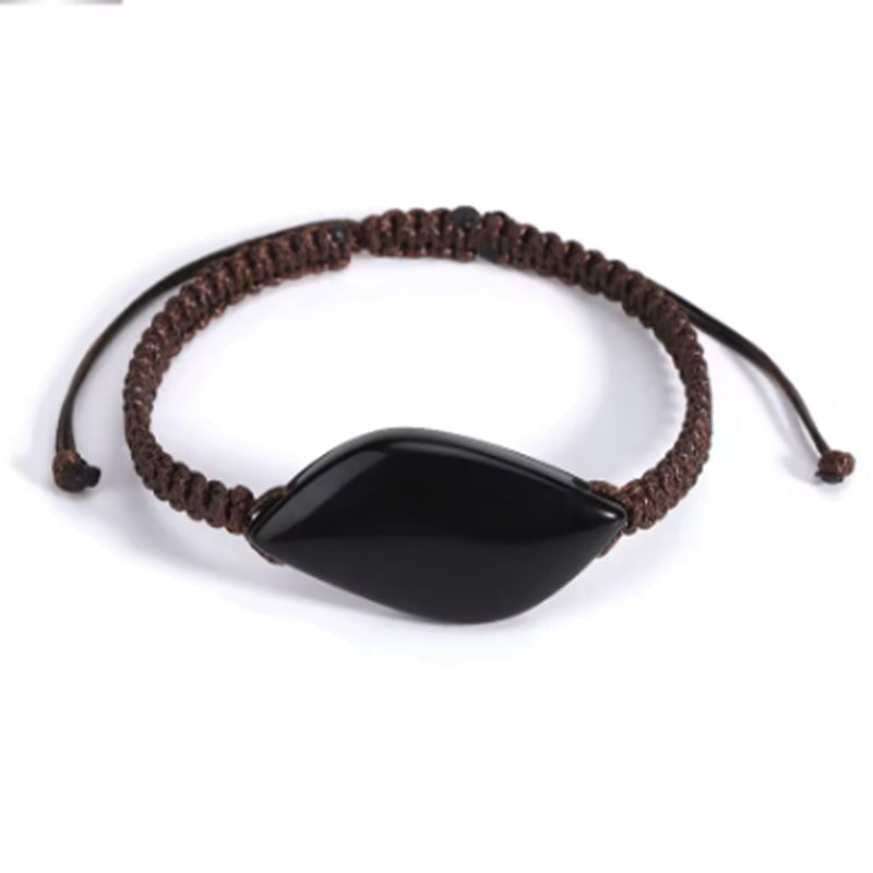 Pulsera-Protectora-Escudo-de-Obsidiana-Tejida-Ajustable-Mundo Tibet