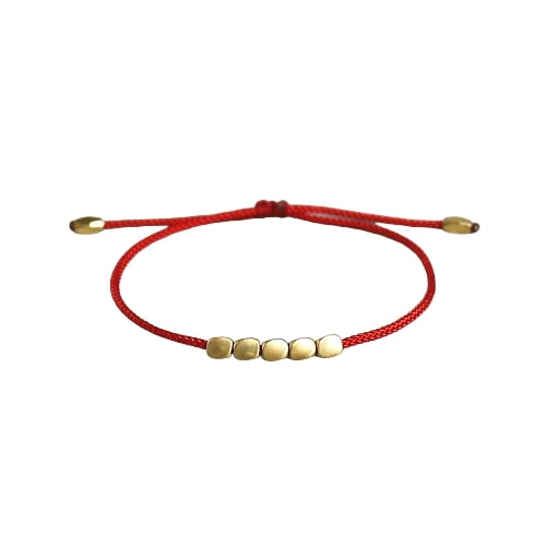 pulsera tibetana de protección y defensa, negra (imitación)