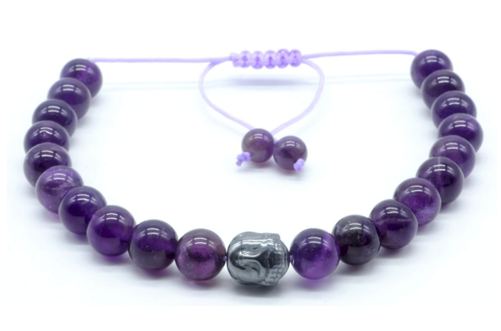 Pulsera Ajustable con Forma de Buda en Ámbar - Mundo Tibet