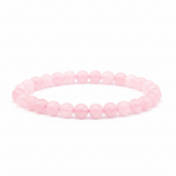 Bracelet Anahata en Quartz Rose du Brésil - univers tibet