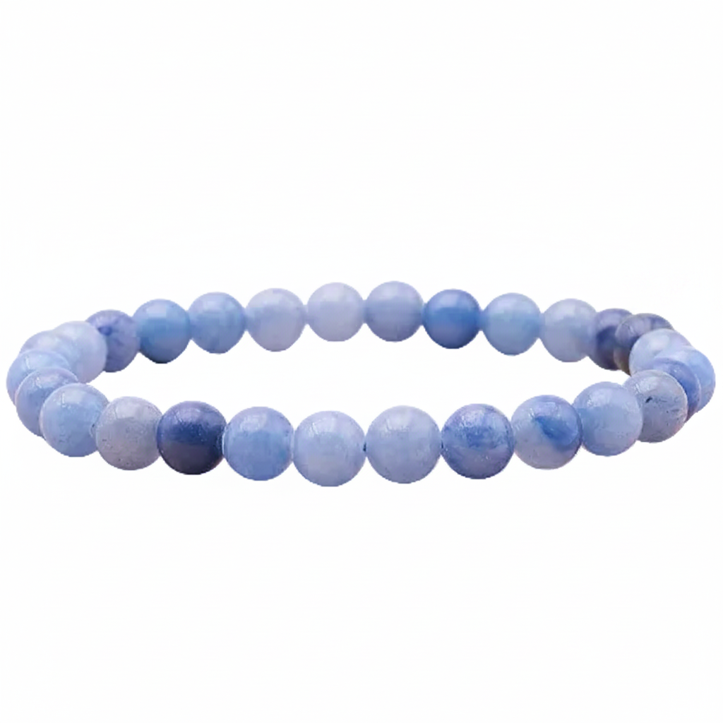 Bracelet Asteria en Aventurine Bleue Naturelle – Perles 6 mm - univers tibet