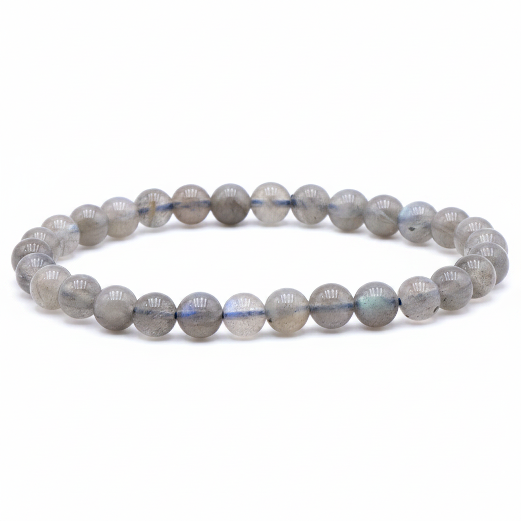 Bracelet Aurora en Labradorite Naturelle – Perles 6 mm - uivers tibet