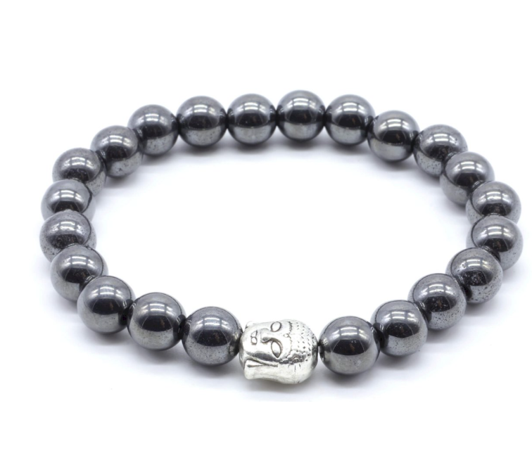 Pulsera de Buda de Fuerza en Hematita - Mundo Tibet