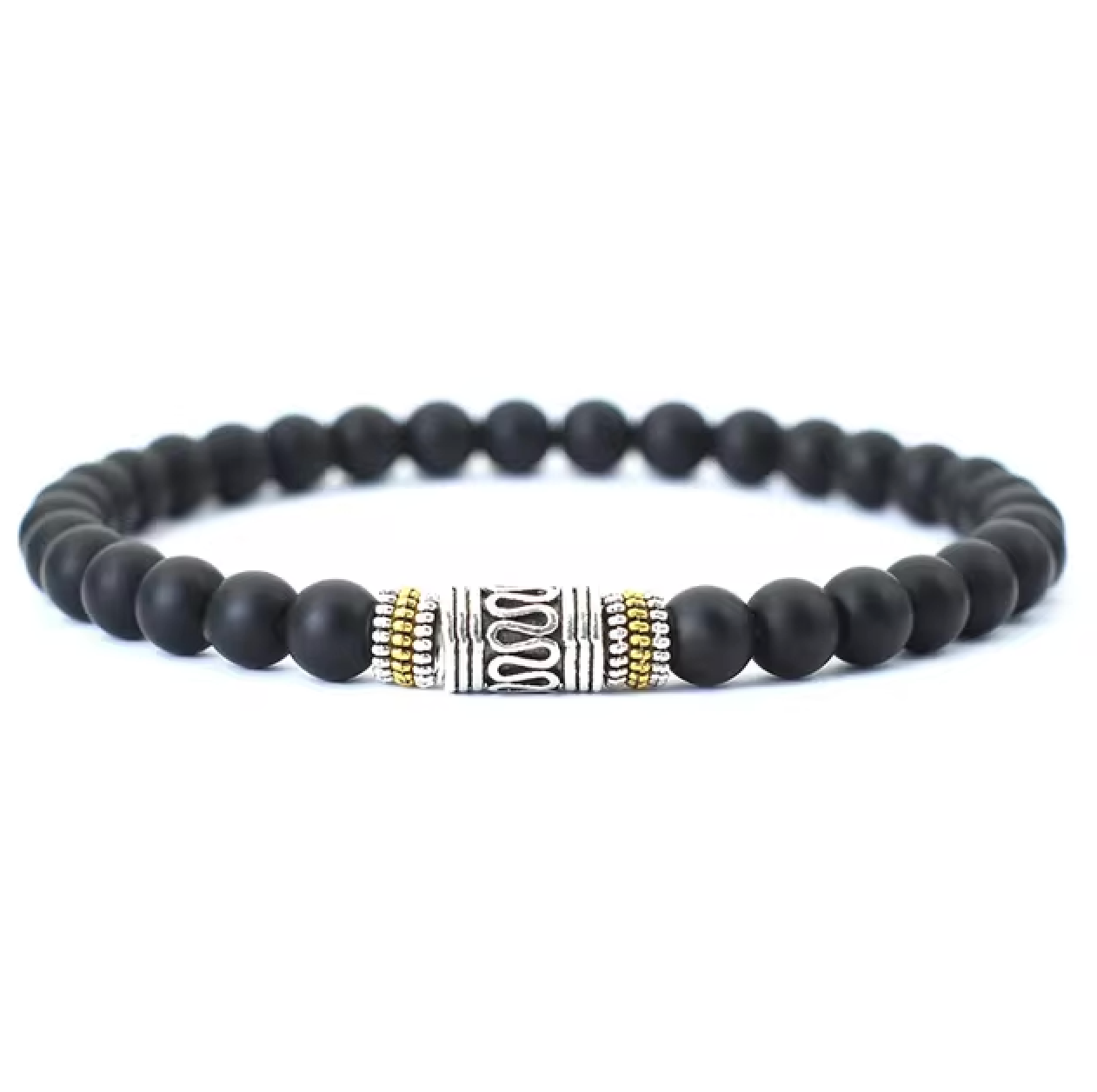 Pulsera Budista de Mala de Onyx - Mundo Tibet