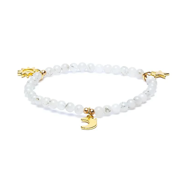Pulsera Celeste de Piedra de Luna - Mundo Tibet