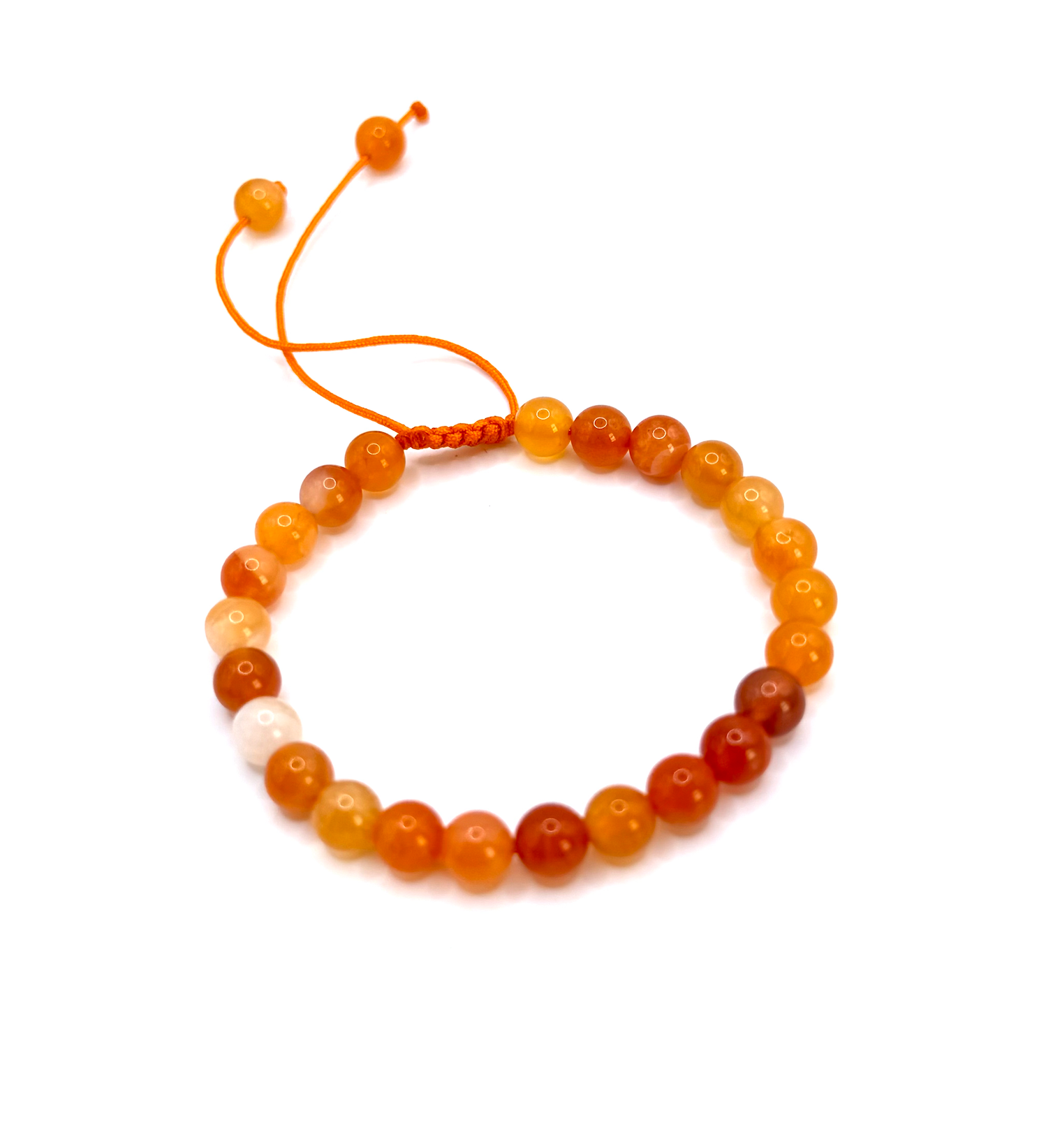 Pulsera de confort y elevación - Ajustable, hecha de ágata del Botsuana - Mundo Tibet