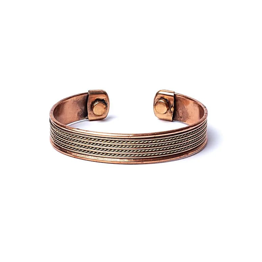 Pulsera de Cobre, 4 Cuerdas Magnéticas - Mundo Tibet