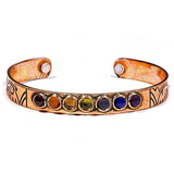 Pulsera de Cobre Magnético - 7 Chakras - Mundo Tibet