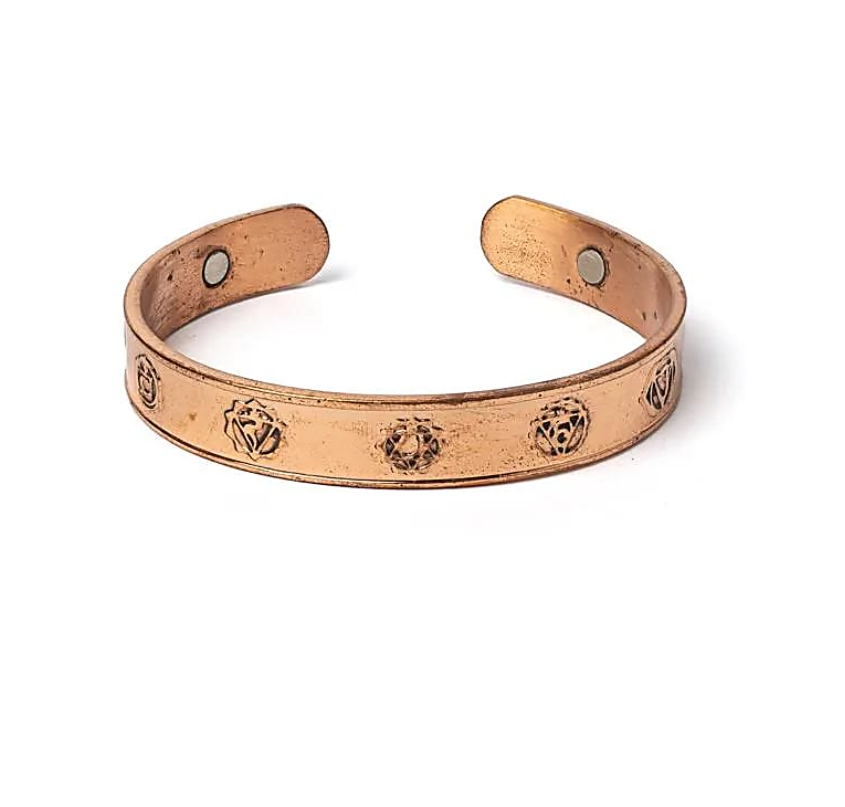 Pulsera de Cobre Magnético - 7 Chakras - Mundo Tibet