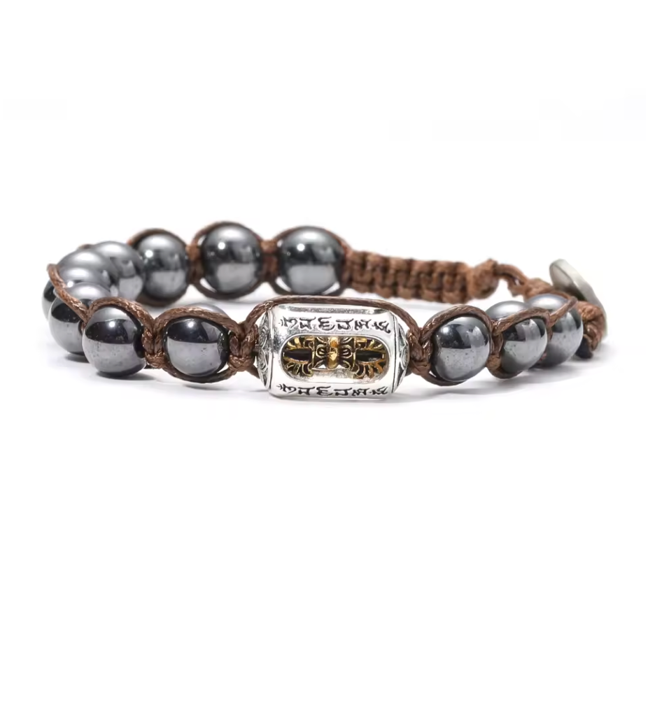 Pulsera Dorje de Armonía Espiritual en Hematita - Mundo Tibet