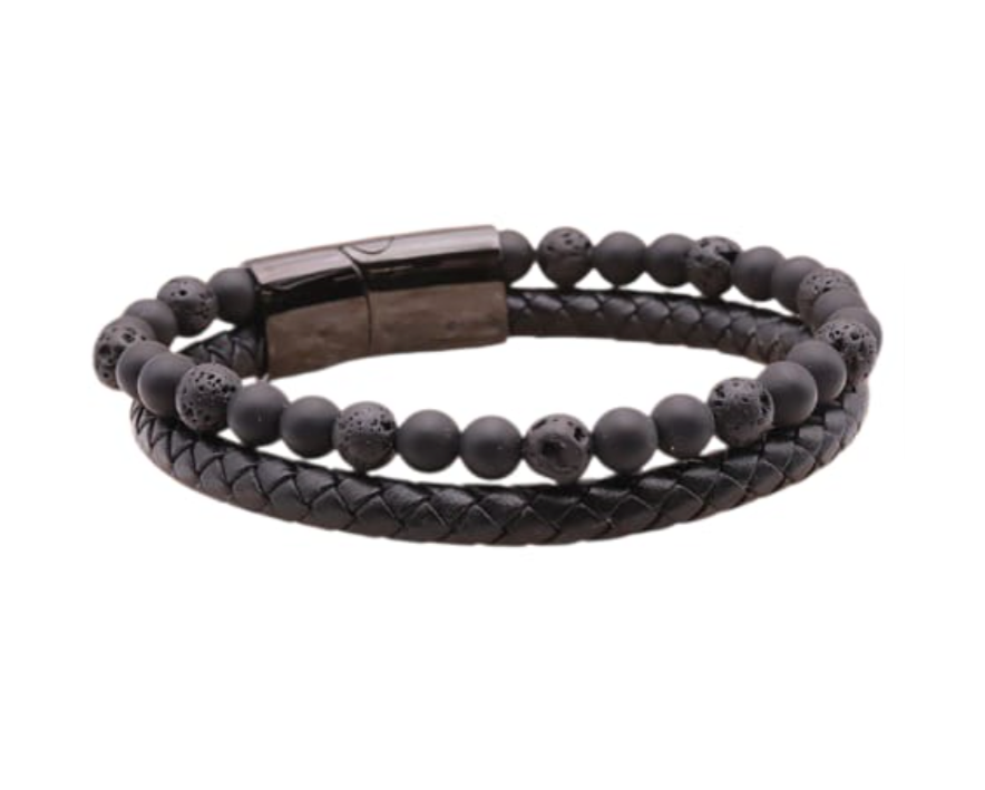 Pulsera de dos piedras: Lapislázuli y Ónix – Anclaje y Estabilidad - Mundo Tibet