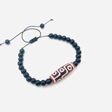 Pulsera de Dzi de 9 Ojos, Rojo - Mundo Tibet