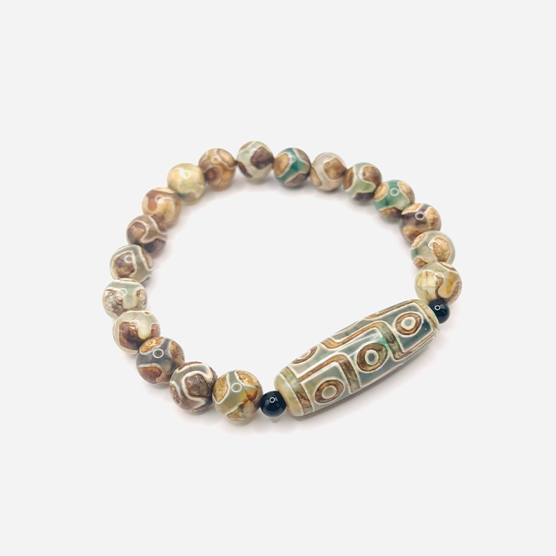 Pulsera Dzi de 9 Ojos de Prosperidad - Mundo Tibet