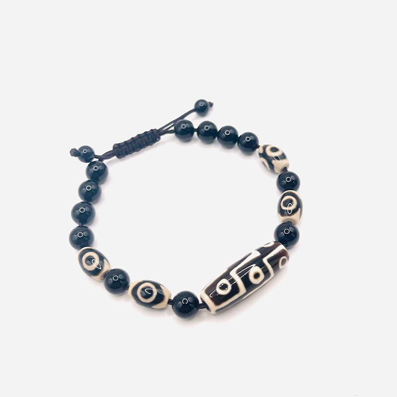 Pulsera de Dzi con 9 y 3 ojos - Mundo Tibet