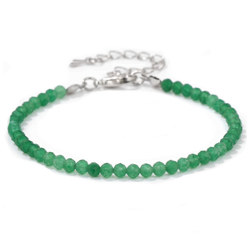 Pulsera de Equilibrio y Relajación - Cuarzo de aventurina facetado - Mundo Tibet