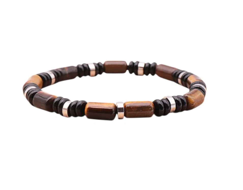 Pulsera Protectora de Obsidiana y Ámbar - Mundo Tibet