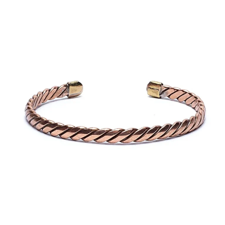 Bracelet Jonc Torsadé Couleur Bronze - univers tibet