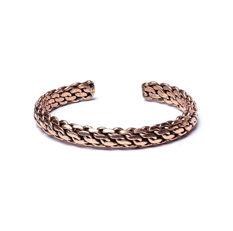 Bracelet Jonc Tressé en Cuivre - univers tibet