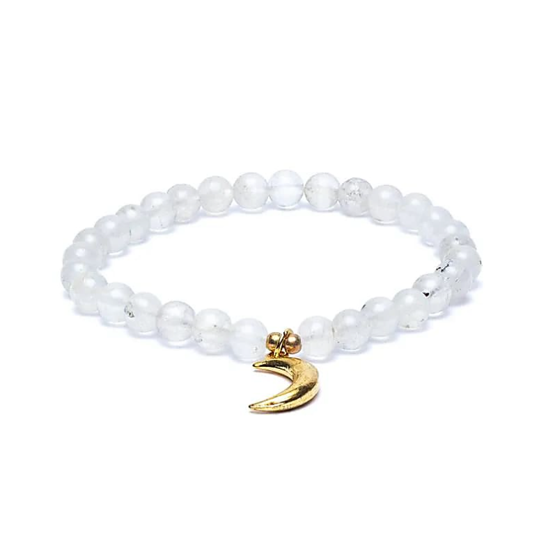 Pulsera de Luna Intuitiva de Piedra de Luna - Mundo Tibet