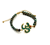 Bracelet Om en Turquoise Africaine - Univers Tibet