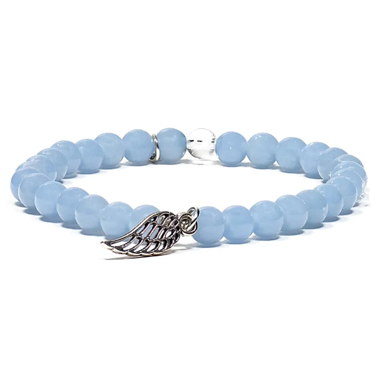 Pulsera Pluma Celestial de Ágata - Mundo Tibet