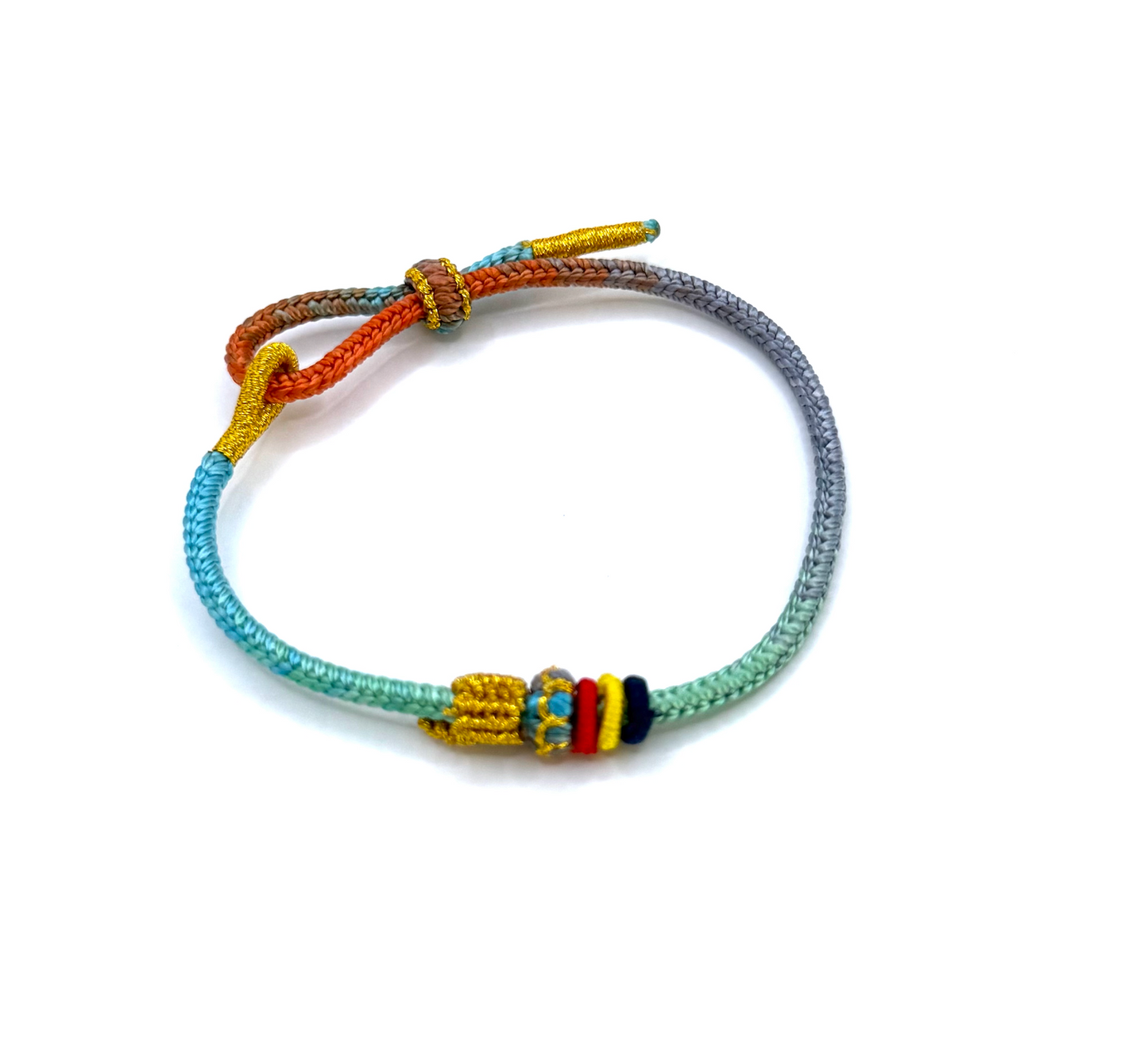 Pulsera de la suerte tibetana – Cuerda azul bendecida - Mundo Tibet